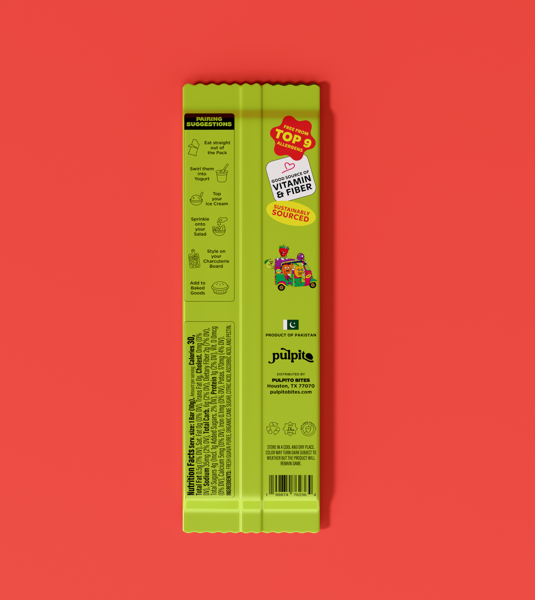 Groovy Guava - Natural Fruit Snacks- Dried Fruit Bars