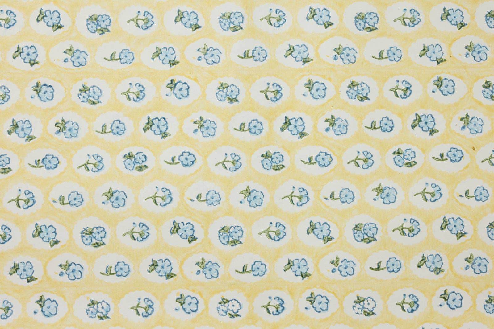 Block Printed Wrapping Paper Sheets - Scallop Tiles Alaska