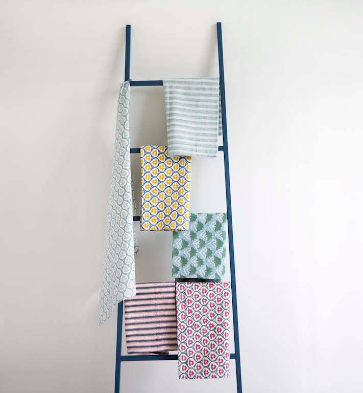 Handmade Sunny day Blue kitchen Dishcloth - 100% Cotton