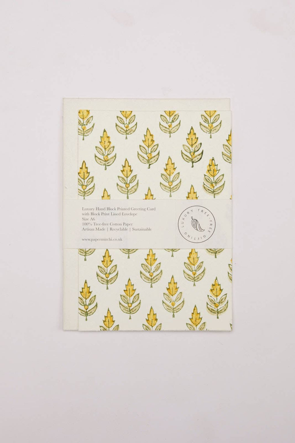 Hand Block Printed Greeting Card - Buti Sunshine
