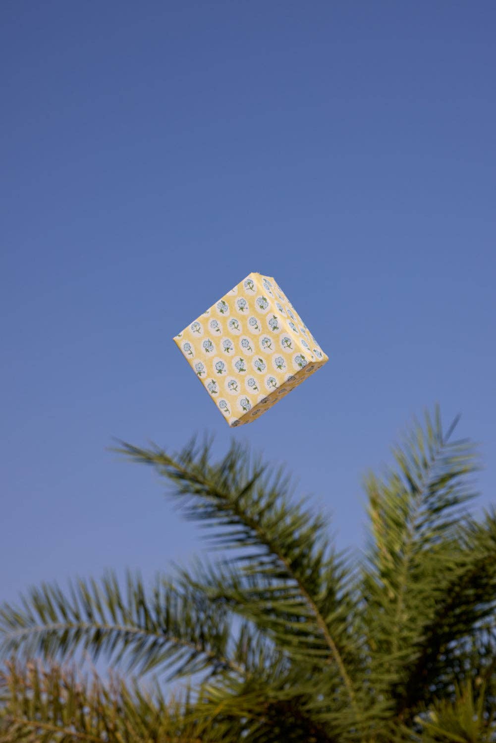 Block Printed Wrapping Paper Sheets - Scallop Tiles Alaska