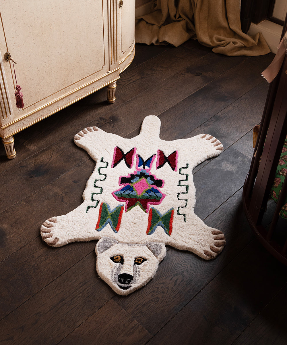 Kasbah Polar Bear Rug Small