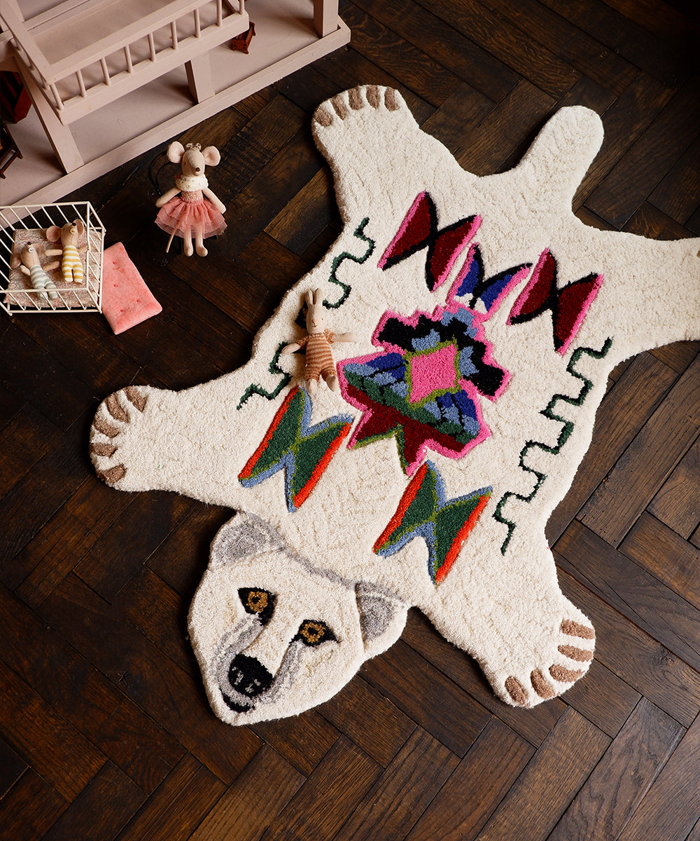 Kasbah Polar Bear Rug Small
