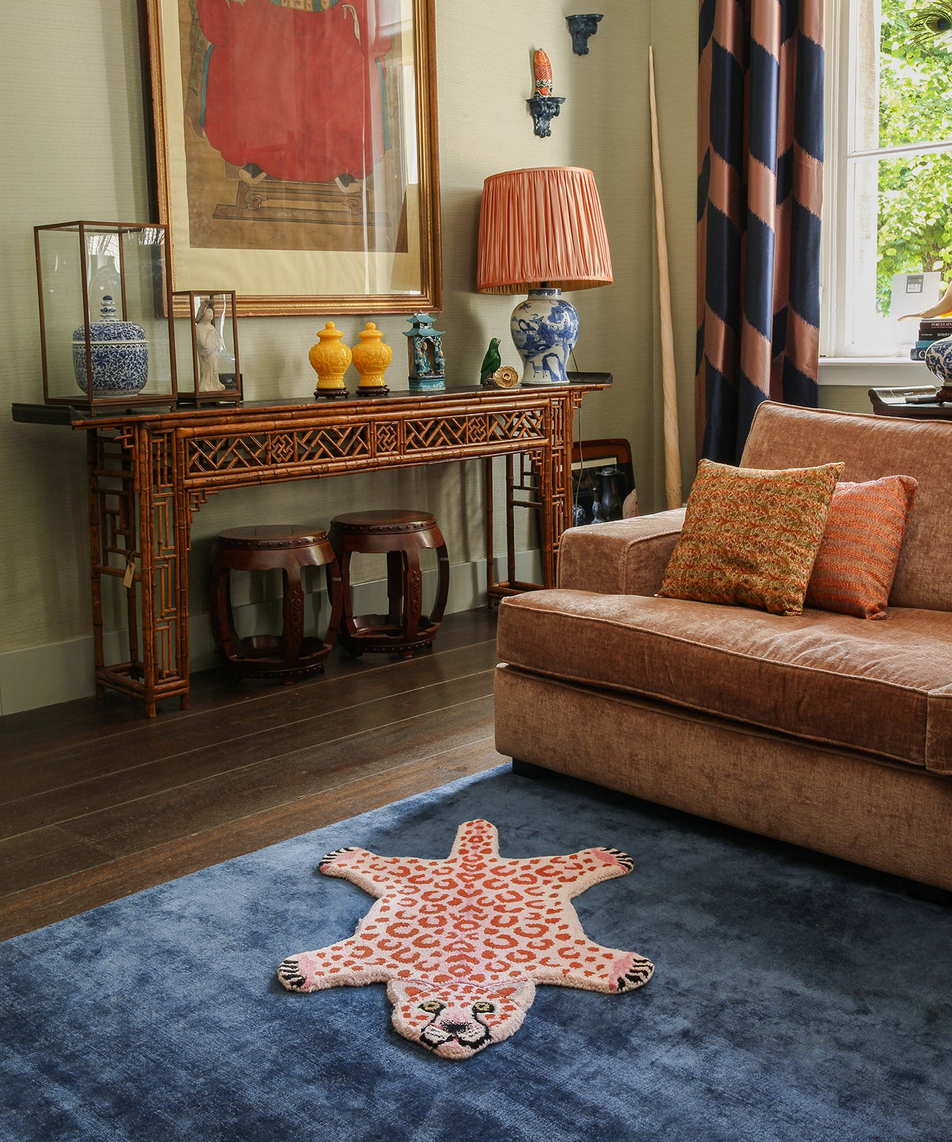 Pinky Leopard Rug Small