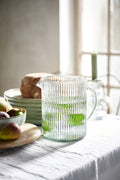 Ribbed Glass Jug