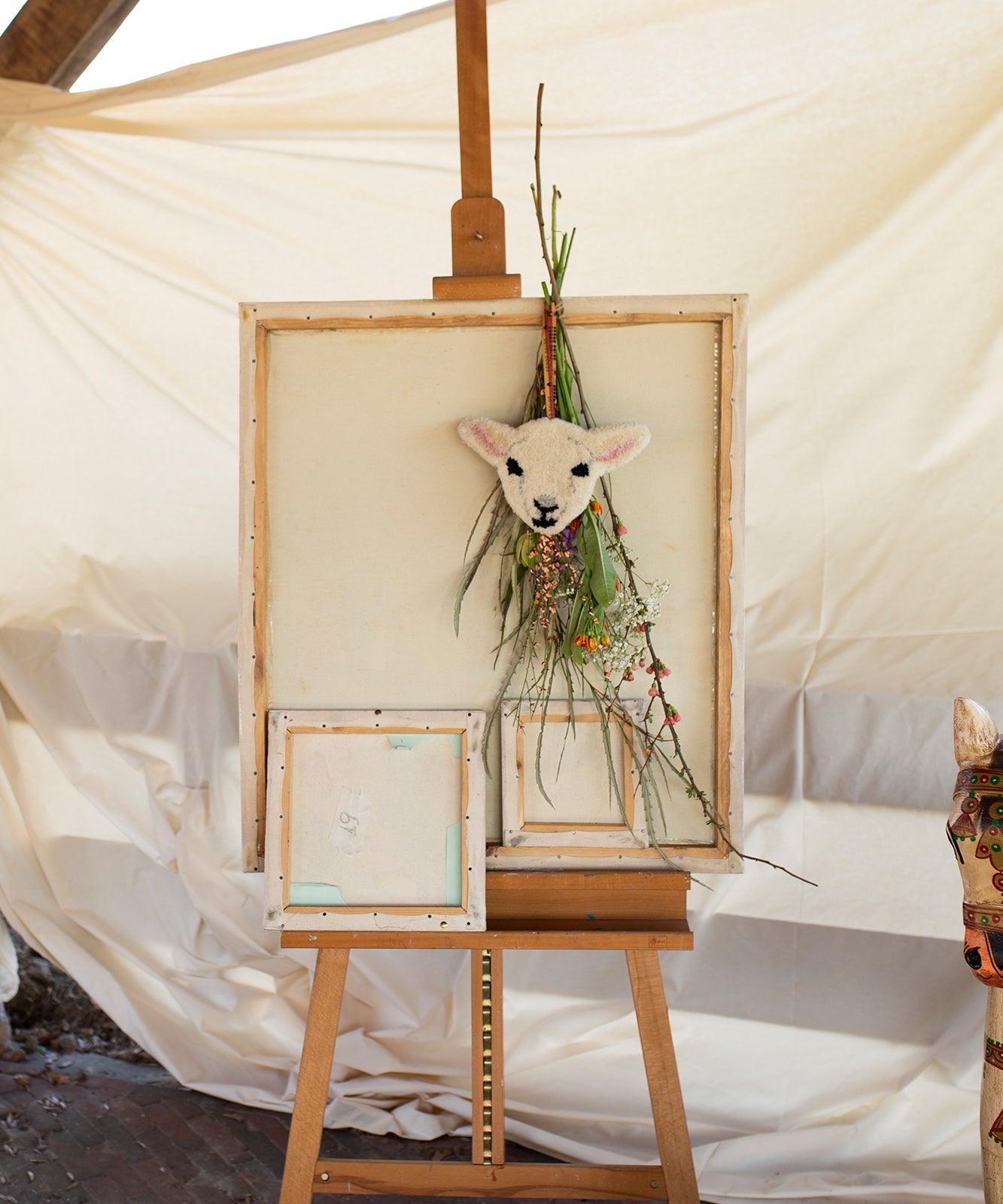 Wooly Lamb Gift Hanger